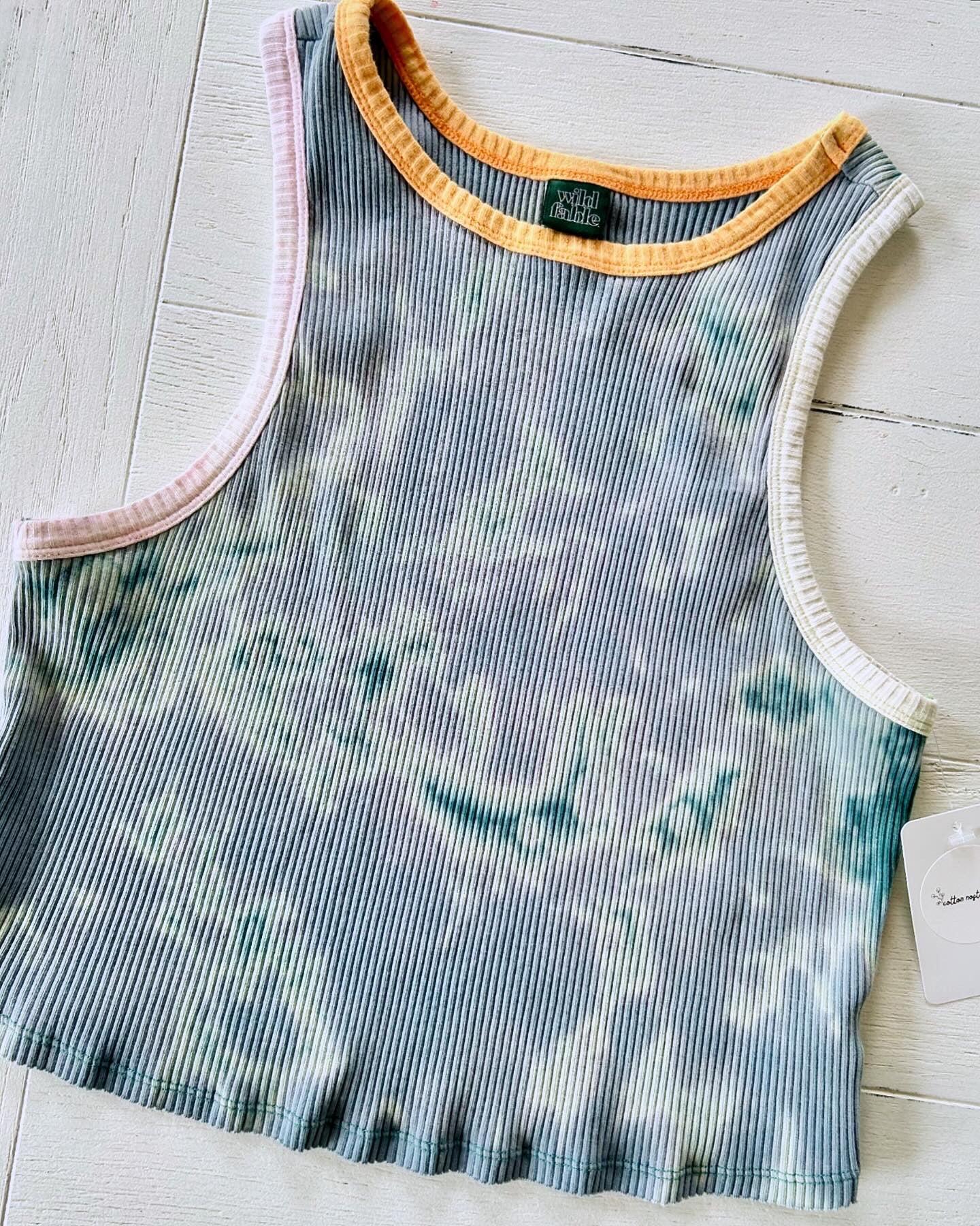 Ribbed Multicolor Tank